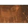 thumbnail image 2 of Flaherty, Dennis 18x13 Black Ornate Wood Framed with Double Matting Museum Art Print Titled - Utah Petroglyph rock art at Dinosaur NM, 2 of 4