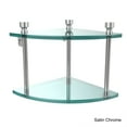 thumbnail image 5 of Two Tier Corner Glass Shelf - Polished Nickel, 5 of 5