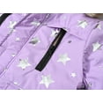 thumbnail image 7 of Wancir Girl's Winter Jacket Long Puffer Coat Fleece Outerwear Jacket with Hood Water Resistant, 7 of 7