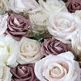 thumbnail image 3 of West Ivory Artificial Flowers Rose Combo Gift Box Set with Stem for DIY Valentine Mother's Day, Wedding Floral Bouquets Centerpieces Arrangements Decorations Dusty Mauve, 3 of 6