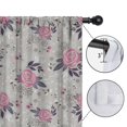 thumbnail image 4 of Blackout Kids Curtains,Pioneer Flower Floral Print Pattern Childrens Insulated Curtains Set Of 2,Bedroom Essentials,Toddler Room Decor 42"x54", 4 of 5