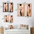 thumbnail image 4 of Designart "Elegant Art Nouveau Portrait I" Modern Geometric Framed Wall Art Set Of 2 - Modern Pink Gallery Wall Frame Set For Home Decor, 4 of 6
