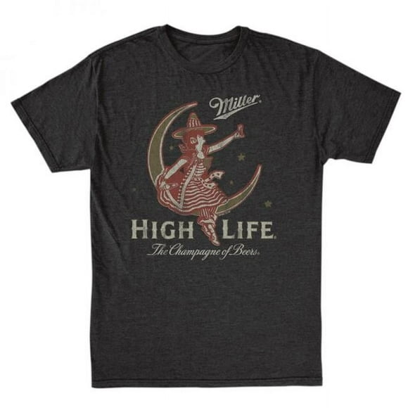 Miller High Life 809099-3xlarge Girl In The Moon T-Shirt - 3XL