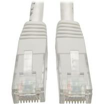 Tripp Lite 25ft Cat6 Gigabit Molded Patch Cable RJ45 M/M 550MHz 24AWG White
