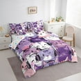 thumbnail image 3 of Castle Fairy Children Teens Kawaii Cats Bedding Comforter Set,Cute Pet Full Bedding Set, 3 of 8