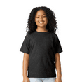thumbnail image 5 of Gildan Youth Softstyle CVC T-Shirt, Short Sleeve Taped Neck Shirt, Pitch Black Mist Tee, Size XL, 5 of 5