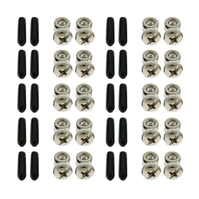 10 pares de componentes para saltar Tornillos de ajuste Extremos Tapas Longitud del hardware Tornillos ajustables Zulema Tornillo de cuerda de salto de velocidad