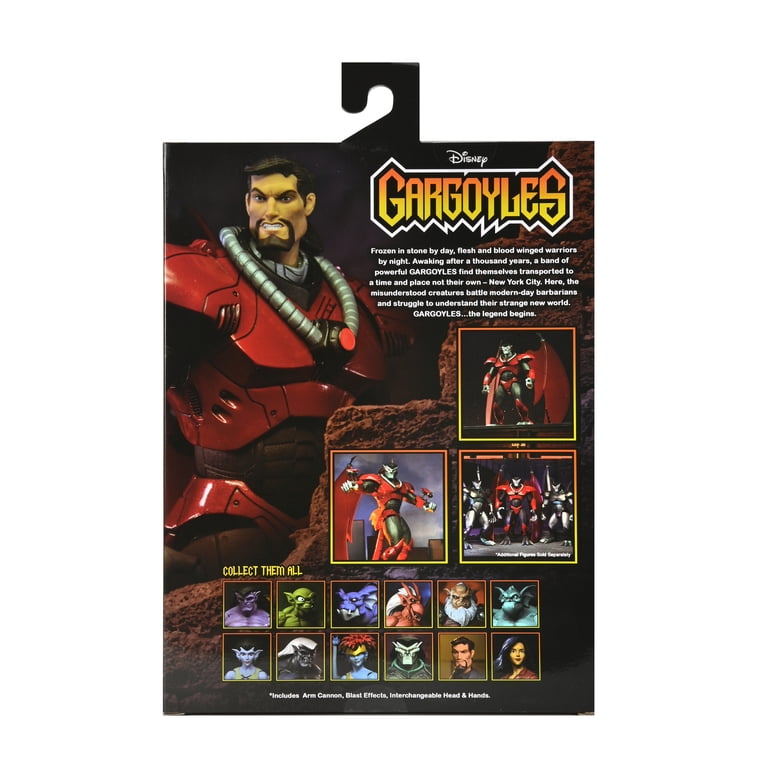 NECA Gargoyles Ultimate Armored David Xanatos Action Figure - 7" Scale With Interchangeable Heads & Accessories