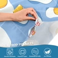 thumbnail image 4 of Yayeee Kitchen Valance Rod Pocket 54" x 18" Living Room Window Curtain, Playful Fried Eggs, 4 of 6