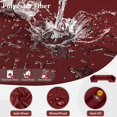 thumbnail image 4 of Snubbull 14 Piece 25.6" x 25.6" Patio Cushion Covers Replacement, Outdoor Patio Wicker Sofa Washable Cushion Slipcovers with Zipper, Burgundy, 4 of 8