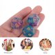 thumbnail image 2 of FELTECHELECTR 3 dados poliédricos acrílicos para juegos de mesa (morados), 2 of 7