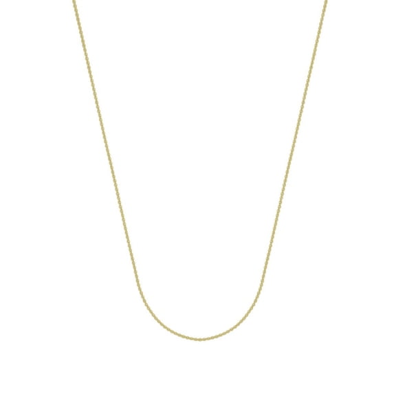 Sterling Silver Gold-Flashed 1.5mm Cable Chain Necklace Lobster Claw Closure - 3.7 Grams - 24 Inch