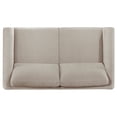 thumbnail image 6 of Islington Fabric Upholstered Panel Arm Loveseat Taupe, 6 of 8