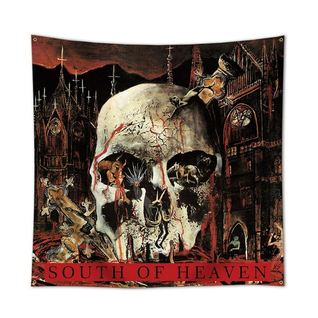 Tapiz con diseño de bandera de Souths of Heavens, diseño de anime, para colgar en la pared, 90 x 90