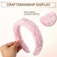 thumbnail image 6 of Unique Bargains Fluffy Fuzzy Headband Solid Color Hair Band for Women Soft Lambswool Hairband Pink, 6 of 7