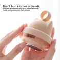 thumbnail image 3 of ruzhgo Hair Remover Cat Shape USB Rechargeable Stainless Steel Clippers Button Skidproof Home Accessory Blanket Pillow Home Pink Apricot, 3 of 6