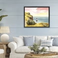 thumbnail image 2 of Beachy Head Lone Lighthouse Black Framed Floater Canvas Wall Art, design by Courtney Haley, 2 of 10