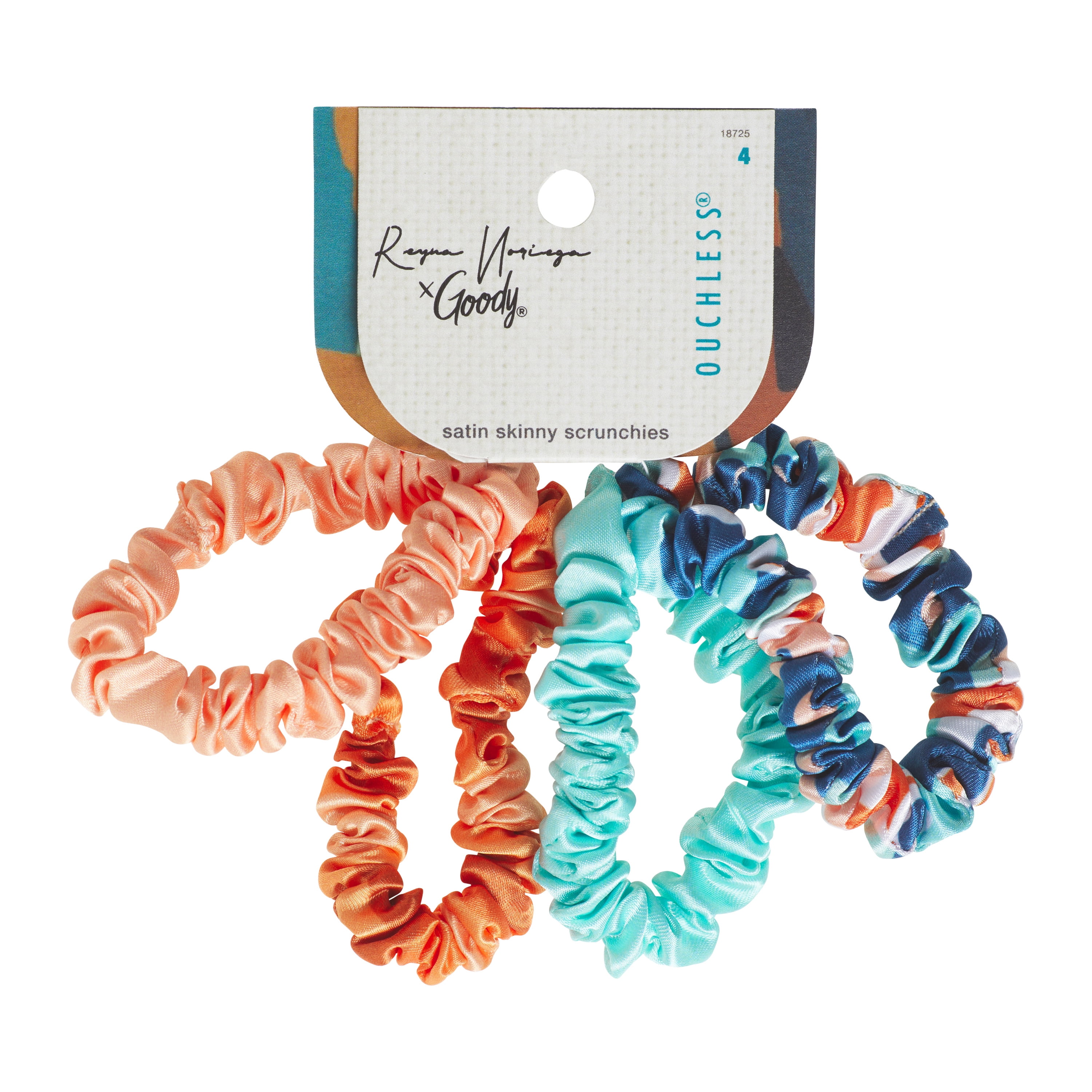 Tru X Reyna Noriega Collab Satin Scrunchies 4 Ct
