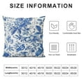 thumbnail image 5 of Nawypu Chinoiserie Pillow Covers Outdoor Blue and White Porcelain Floral Decoration Cushion Cover Vintage Pillow Case for Bed Living Room Couch Home Decor, 5 of 5