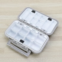 NICEXMAS Bait Storage Box Fishing Hook Box Grey 1Set Accessories Holder