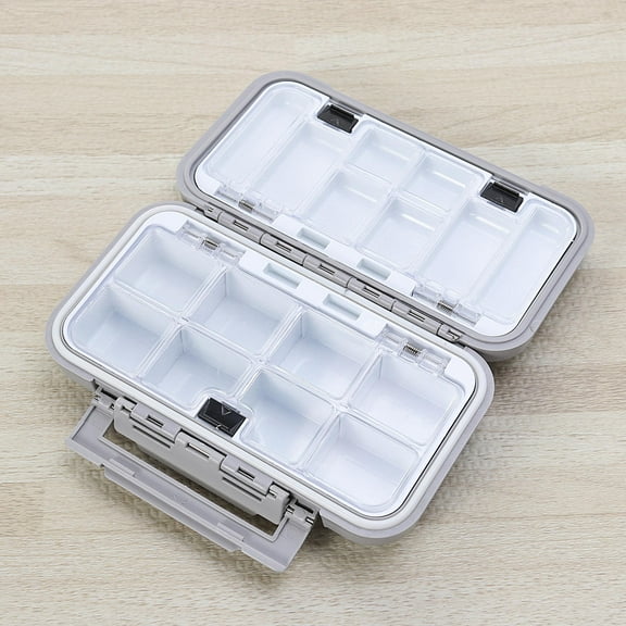 NICEXMAS Bait Storage Box Fishing Hook Box Grey 1Set Accessories Holder