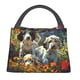 thumbnail image 1 of Fotbe Sunflower Field Spotted Dog Bolsa Térmica Portátil con Estampado, Bolsa de Entrega de Alimentos Aislada, Bolsa Reutilizable de Gran Capacidad para Comidas y Supermercado, 1 of 6