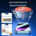 thumbnail image 2 of 4Pcs HD Oleophobic Coating Dust Free Installation Screen Protector for iPhone 13 11 12 14 15 Pro Max X XS MAX Tempered Glass, 2 of 6