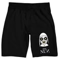 thumbnail image 6 of The Nun Chibi Graphic Men's Black Sleep Pajama Shorts-XL, 6 of 7