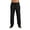 Black Sweatpants, variant on Sweatpants - Men's Active Stretch Open Bottom Terry Sweatpants with Pockets XL, Black