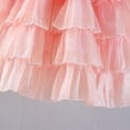 thumbnail image 4 of Jinhomg Baby Girls Tutu Dress Cute Sleeveless Layered Tulle Dress Puffy Comfy Cotton Princess Dress Birthday Flower Girl Party Prom Outfits Pink 120, 4 of 9