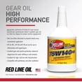 thumbnail image 5 of Red Line 57104 75W140 Non-Limited Slip Synthetic Gear Oil - 1 Quart, 5 of 8