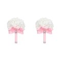 thumbnail image 1 of Minnieouse Impresionante ramo de novia - Materiales de bajo mantenimiento Flores Ramo de novia Decoración de boda Cinta rosa cinta rosa 2piezas, 1 of 6