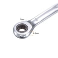 thumbnail image 3 of Uxcell 7mm Stubby Ratcheting Combination Wrench Metric 72 Teeth 12 Point Box Ended Tools, CR-V 2 Pack, 3 of 6
