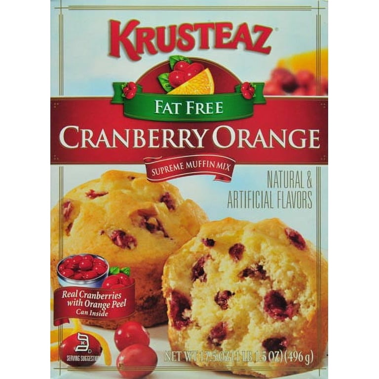 Krusteaz Fat Free Cranberry Orange Muffin Mix, 17.5 Oz - Walmart.com