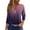 99# Purple, variant on Huresd Womens Golf Polo Shirts Color Block Quick-Dry Golf V Neck 3/4 Sleeve Shirt for Women Tees Blue XL