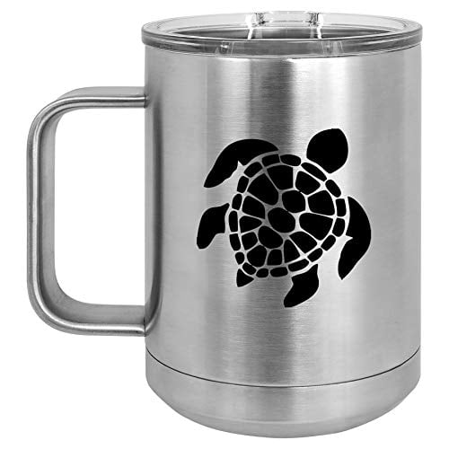 15 oz Tumbler Coffee Mug Travel Cup With Handle & Lid Vacuum Insulated