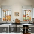 thumbnail image 3 of 3-Piece Thanksgiving Kitchen Curtain Set - Ruffled Valance and Tier Curtains with Rod Pocket, Fresh Fall Harvest Pattern for Farmhouse Kitchen Windows Decor, 54"x18" + 27.5"x36"x2, 3 of 5