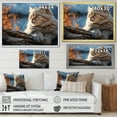 thumbnail image 4 of Designart "Scottish Fold Peaceful Cat" Animals Cat Floater Framed Wall Art Living Room, 4 of 5