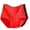 Underwear/panties for women plus size-Red, variant on Underwear for Women High Waist 3PC Women's Plus Size XL-6XL Solid Color High Waist Leak Proof Short Underwear Shorts Pink XXXL
