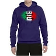 thumbnail image 2 of Wild Bobby, Italian Soccer Its Coming to Rome, Sports, Unisex Graphic Hoodie Sweatshirt, Purple, Large, 2 of 4