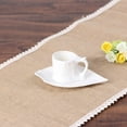thumbnail image 4 of FOMIYES Floral Lace Table Placemat and Runner in Khaki for Elegant Dining and Buffet Settings, 4 of 6
