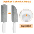 thumbnail image 5 of Uxcell 4pcs Pumice Stone Toilet Bowl Cleaner with Handle for Toilets, Grills, Tiles, Grout, Sinks, Bathtubs, Pools, White,Gray, 5 of 7