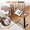 Brown, variant on XC Overbed Bedside Table With Wheels, Adjustable Tilt Top Medical Hospital Bed Tables Standing Stand Up Rolling Laptop PC Desks Computer Workstation TV Tray For Bedroom Home Use,