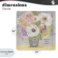 thumbnail image 4 of Stupell Industries Shabby Chic Cherish Every Moment Inspiration Canvas Art, 36 x 36, by Suzanne Nicoll, 4 of 8