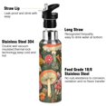 thumbnail image 3 of Yayeee 33oz Insulated Water Bottle Double Wall Stainless Steel with Flip Straw Lid, Colorful Mushroom, 3 of 7