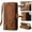 Brown, variant on SaniMore for Samsung Galaxy S24 Ultra 6.8" 2024 Case, Prumium PU Leather Zipper Wallet Card Slots Cash Pocket Flip Kickstand Lanyard Anti-drop Shcokproof Full Body Wrap Business Case, Winered