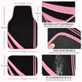 thumbnail image 2 of Alfombrillas de coche CAR PASS, de piel sintética, color rosa, ajuste universal, 2 of 9