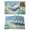Blue Gray, variant on Coastal Octopus Placemats Set of 8, Nautical Starfish Seaweed Coral Wooden Placemats for Dining Table, Place Mats for Kitchen Tabletop, Waterproof Wipeable Dining Table Mats Set