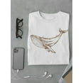 thumbnail image 3 of Smartprints Mens Graphic Tee - Blue Whale Sketch Art - Regular Fit 100% Cotton, 3 of 4