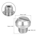 thumbnail image 4 of Unique Bargains Universal M10 Motorcycle Mirror Hole Plugs Screws Mirrors Caps Lock Offs Cover Caps Positive Silver Tone, 4 of 7
